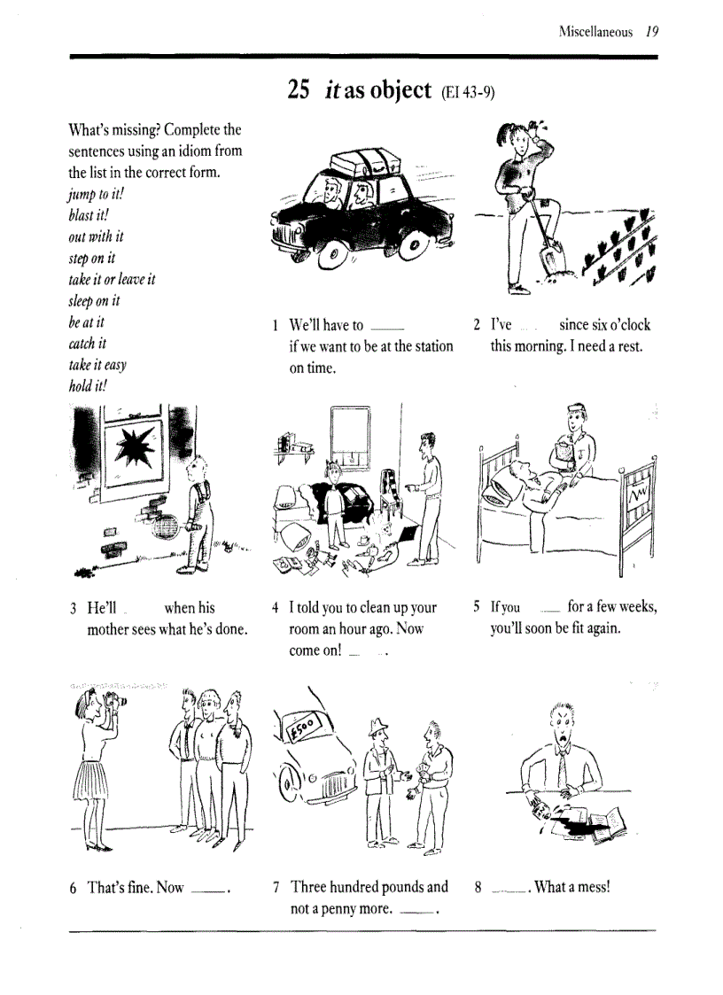 image for page English Idioms Exercises on Idioms