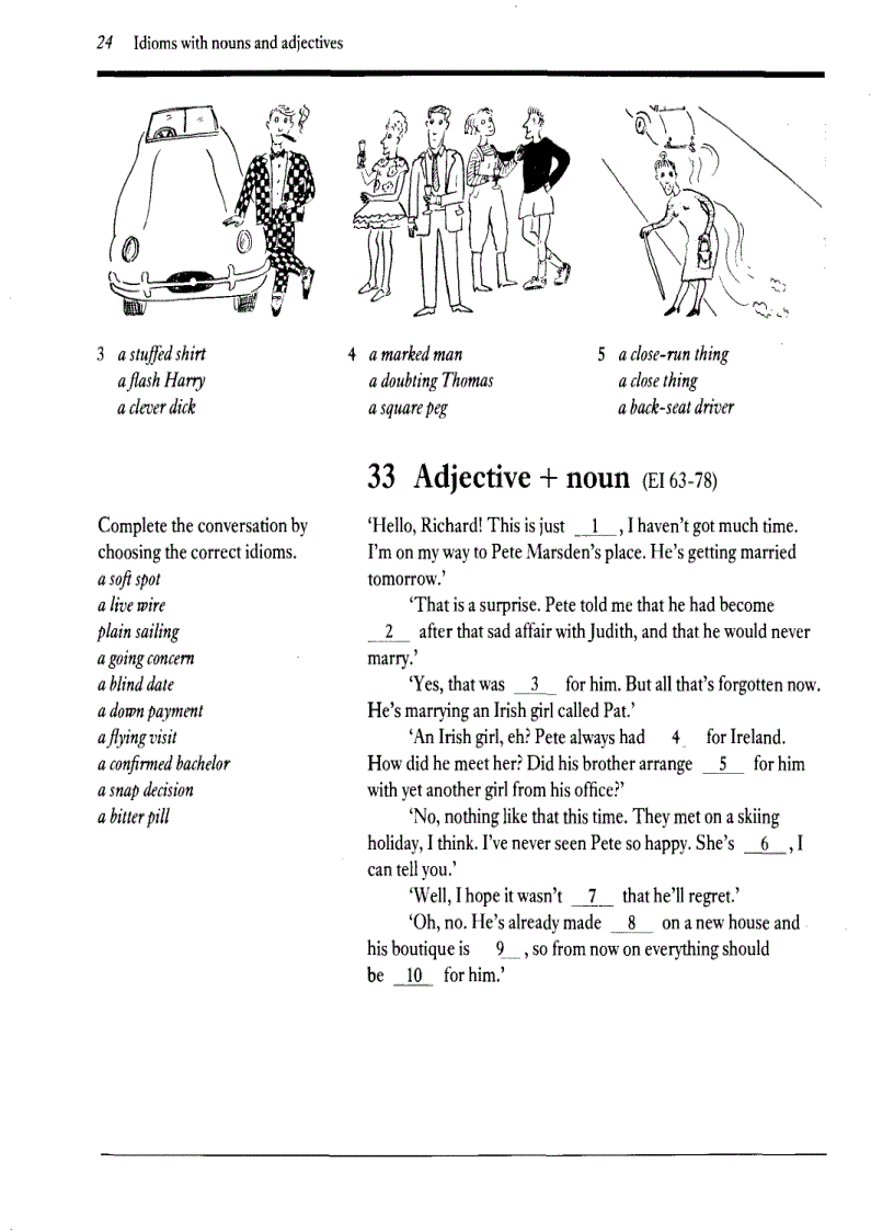image for page English Idioms Exercises on Idioms