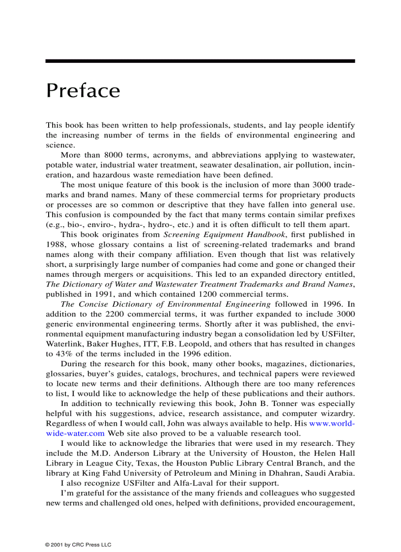 image for page Environmental Engineering Dictionary and Directory