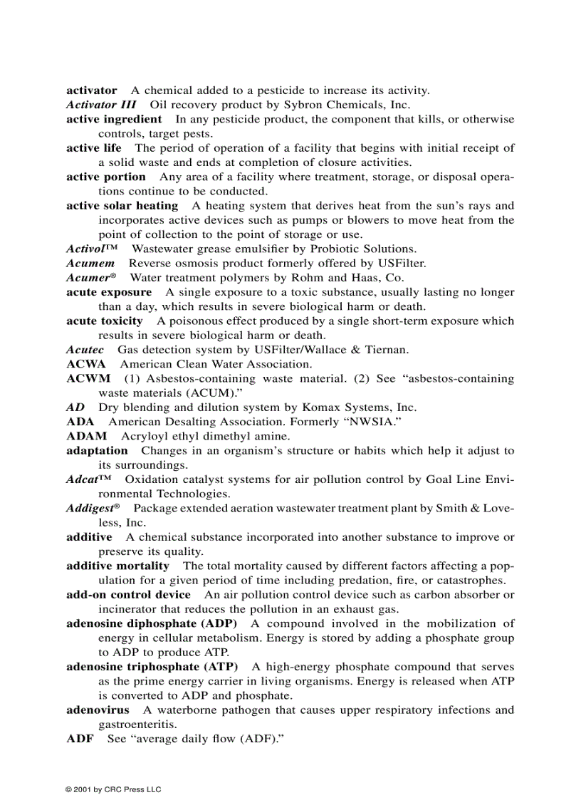 image for page Environmental Engineering Dictionary and Directory