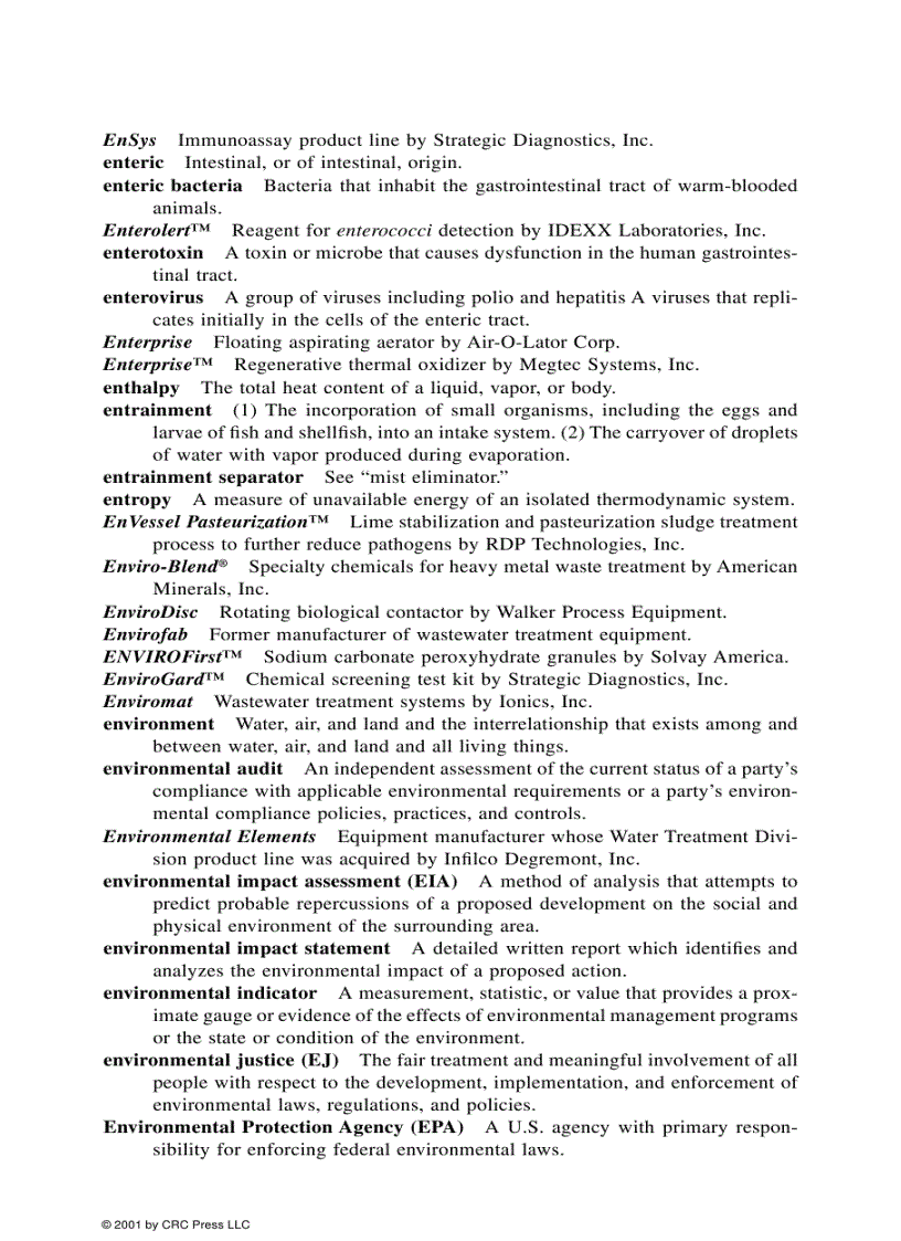 image for page Environmental Engineering Dictionary and Directory
