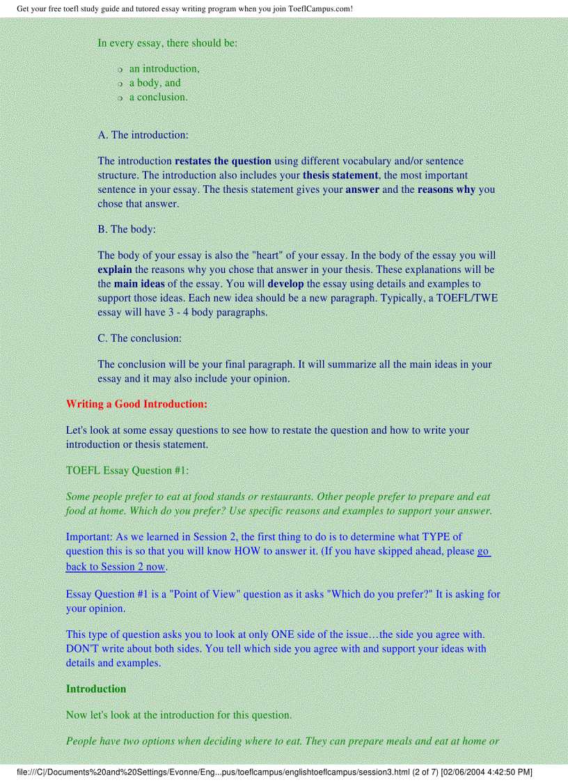 image for page Essay writing program