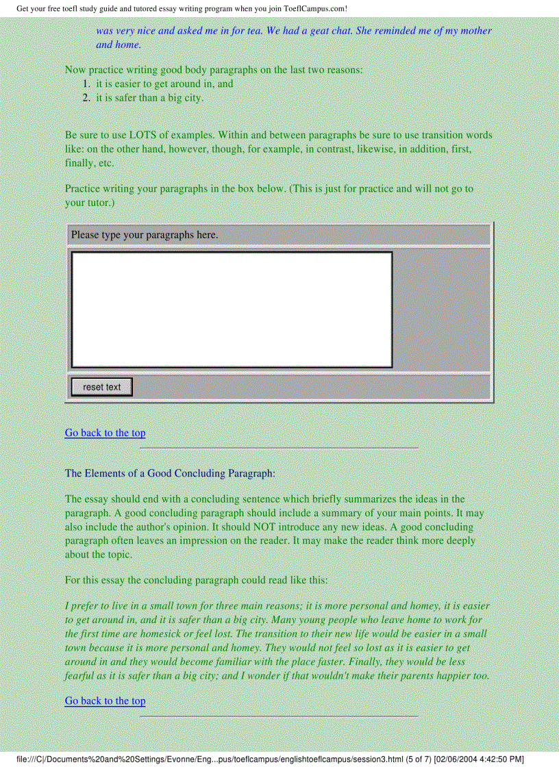 image for page Essay writing program