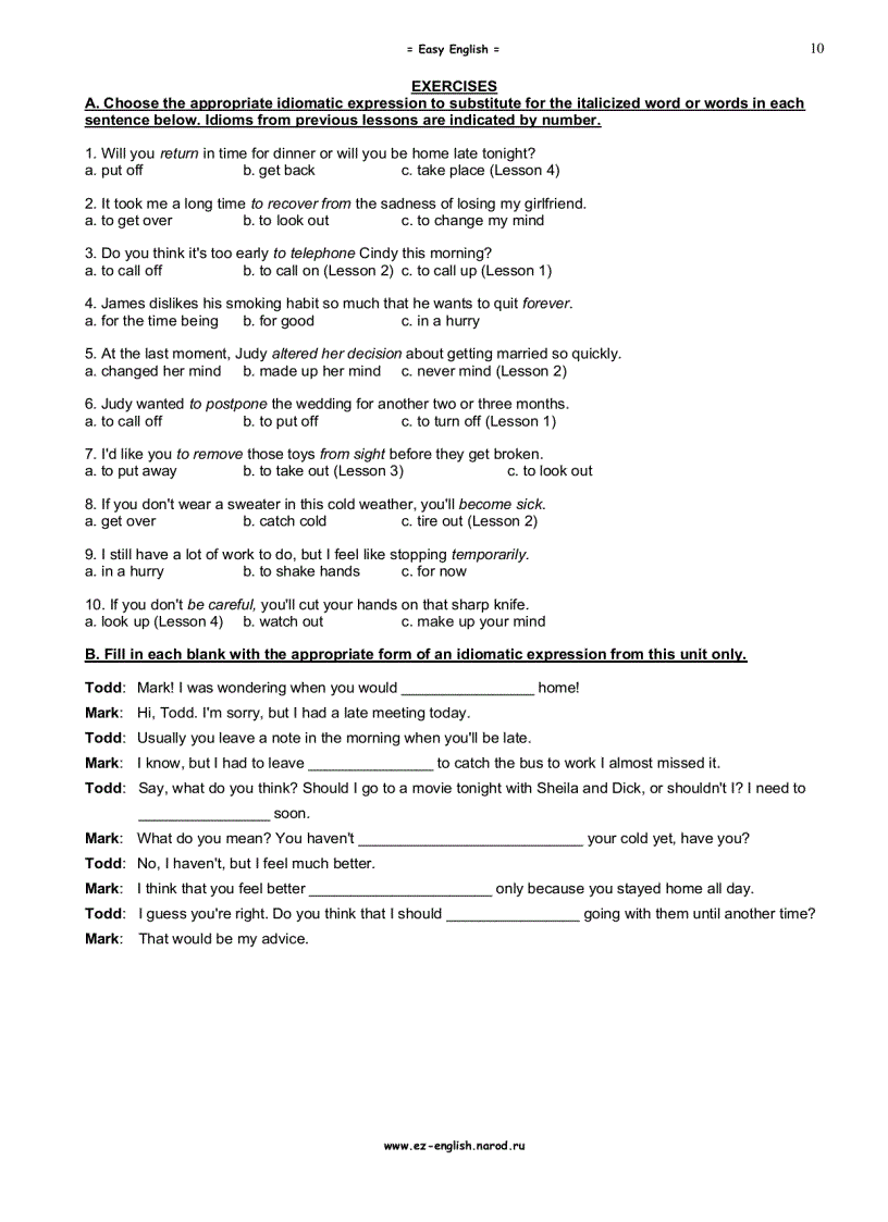 image for page Essential English Idioms