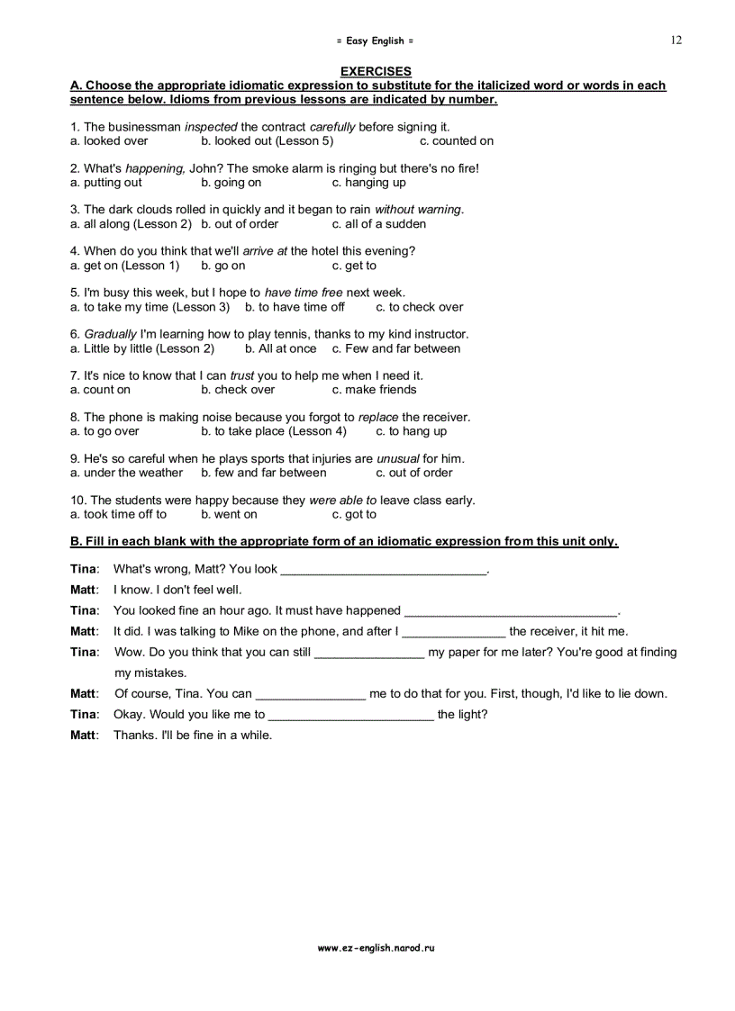 image for page Essential English Idioms