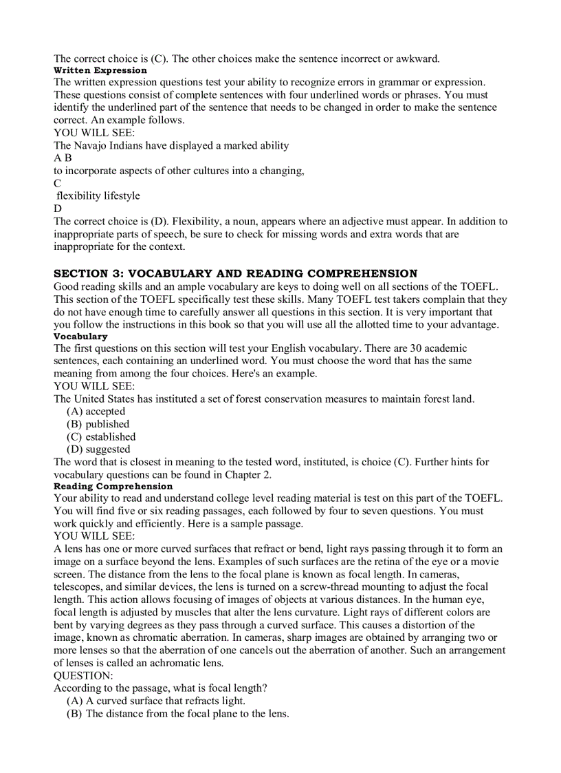 image for page Essential Words for the Toefl