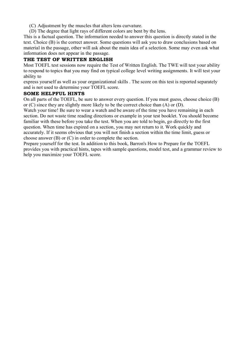 image for page Essential Words for the Toefl