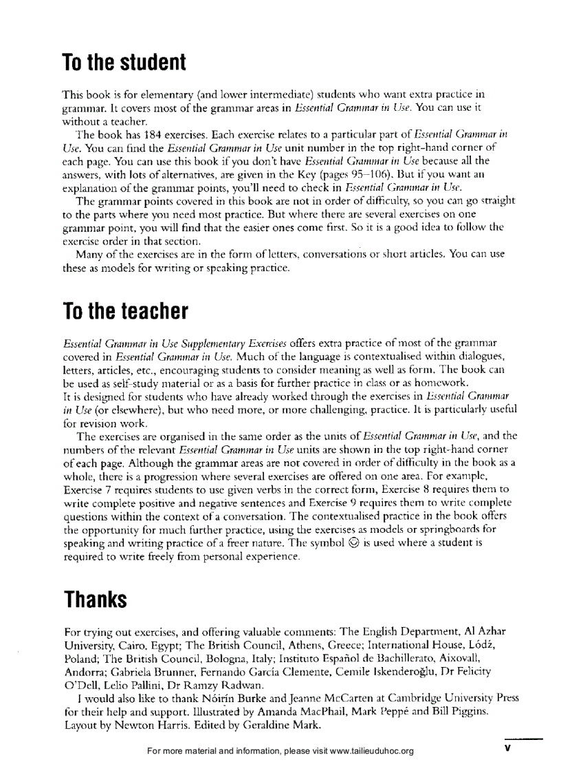 image for page Essential Grammar In Use Supplementary Exercises 1