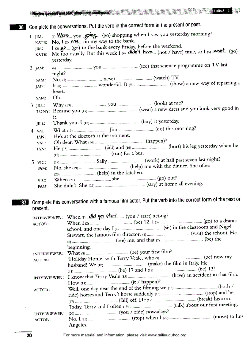 image for page Essential Grammar In Use Supplementary Exercises 1