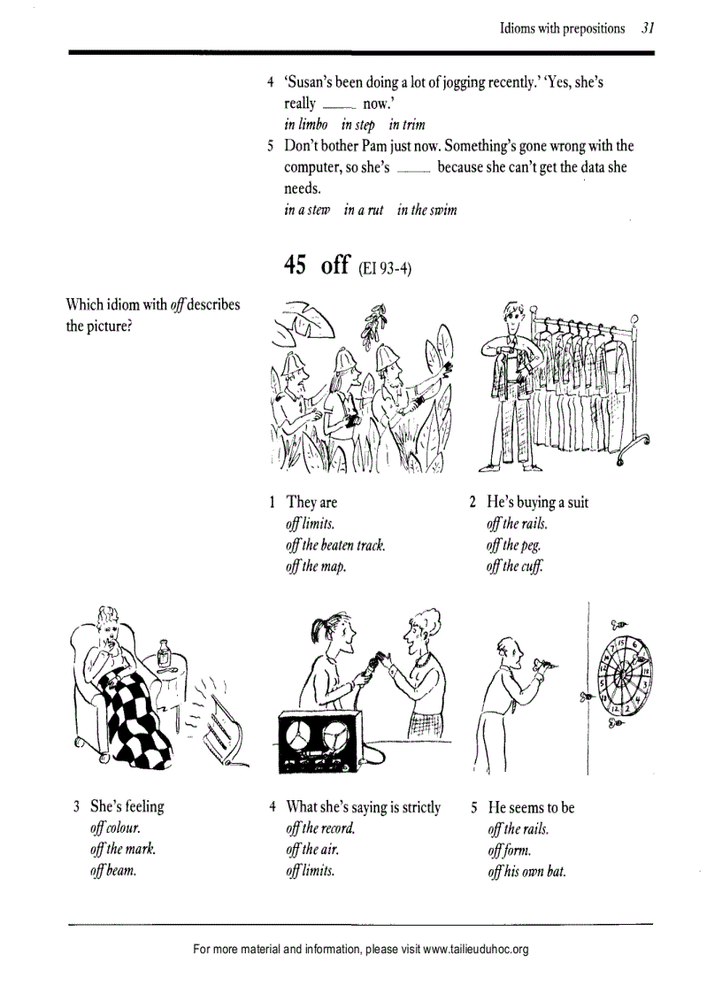 image for page Exercises On Idioms