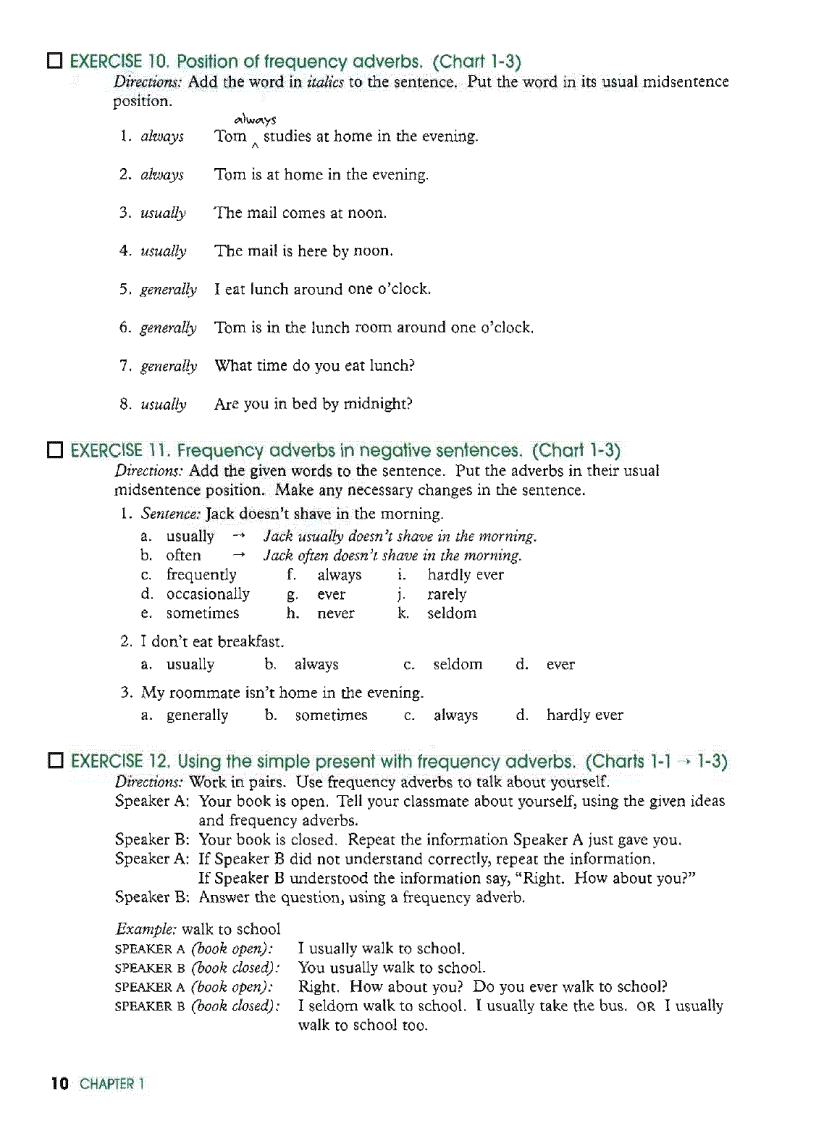 image for page Fundamentals of English Grammar Third Edition With Anawer Key