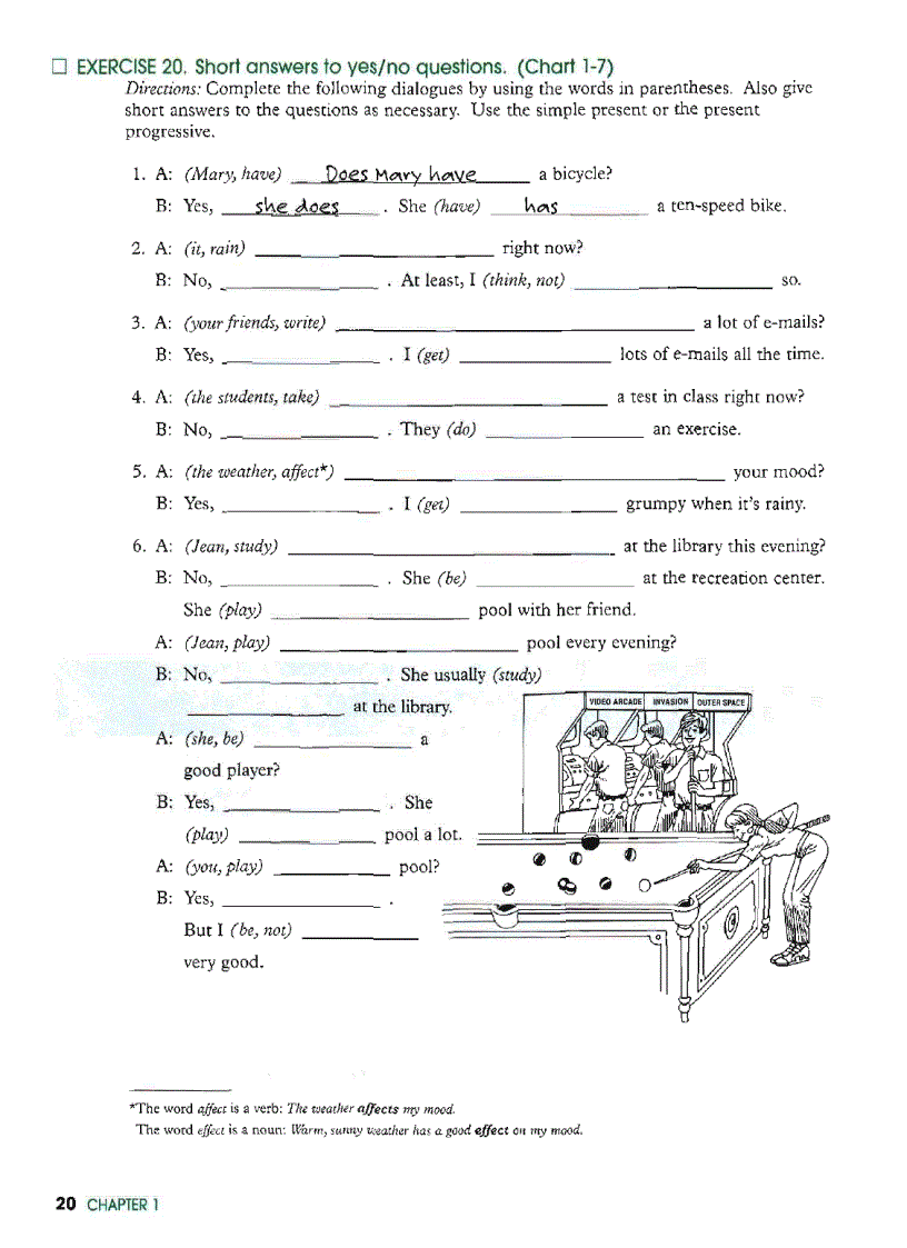 image for page Fundamentals of English Grammar Third Edition With Anawer Key
