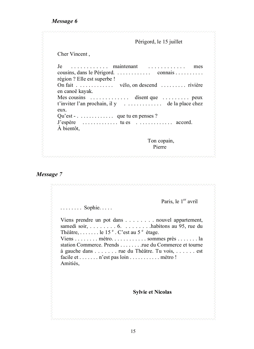 image for page Giáo trình tiếng pháp môn viết I