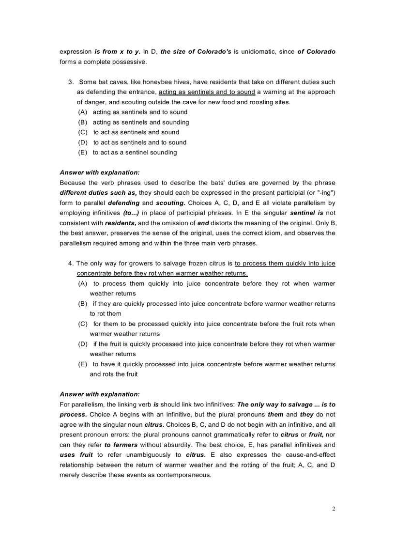 image for page Gmat Sentence corection