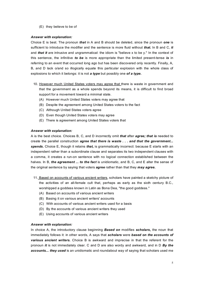 image for page Gmat Sentence corection