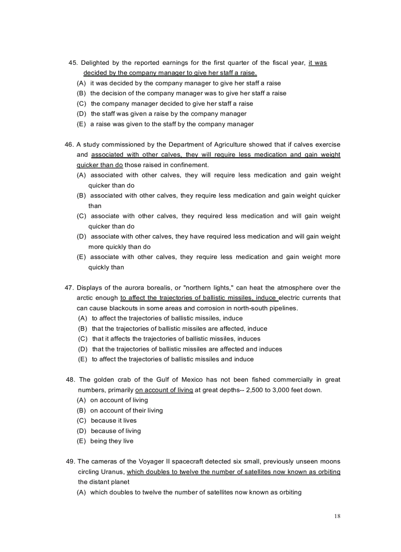 image for page Gmat Sentence corection