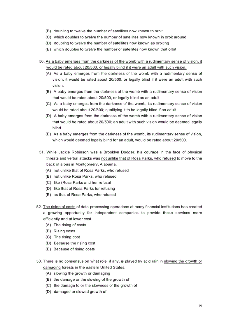 image for page Gmat Sentence corection