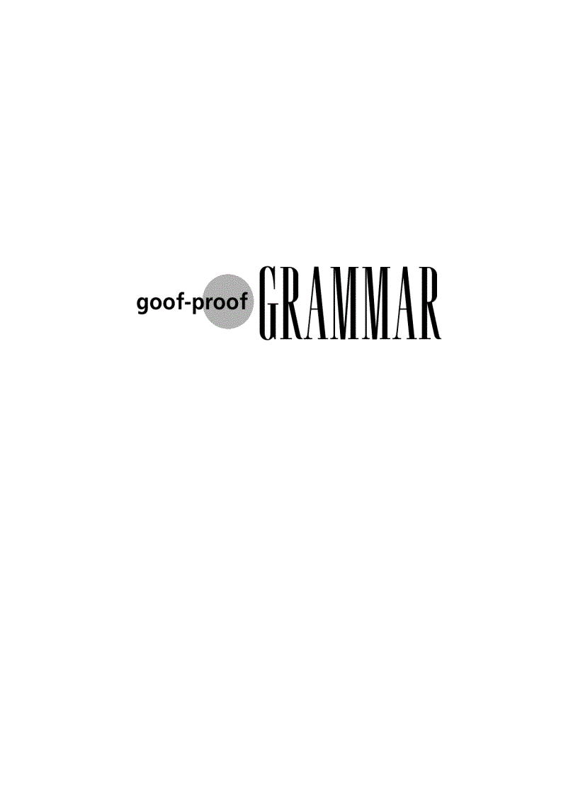 image for page goof proof Grammar