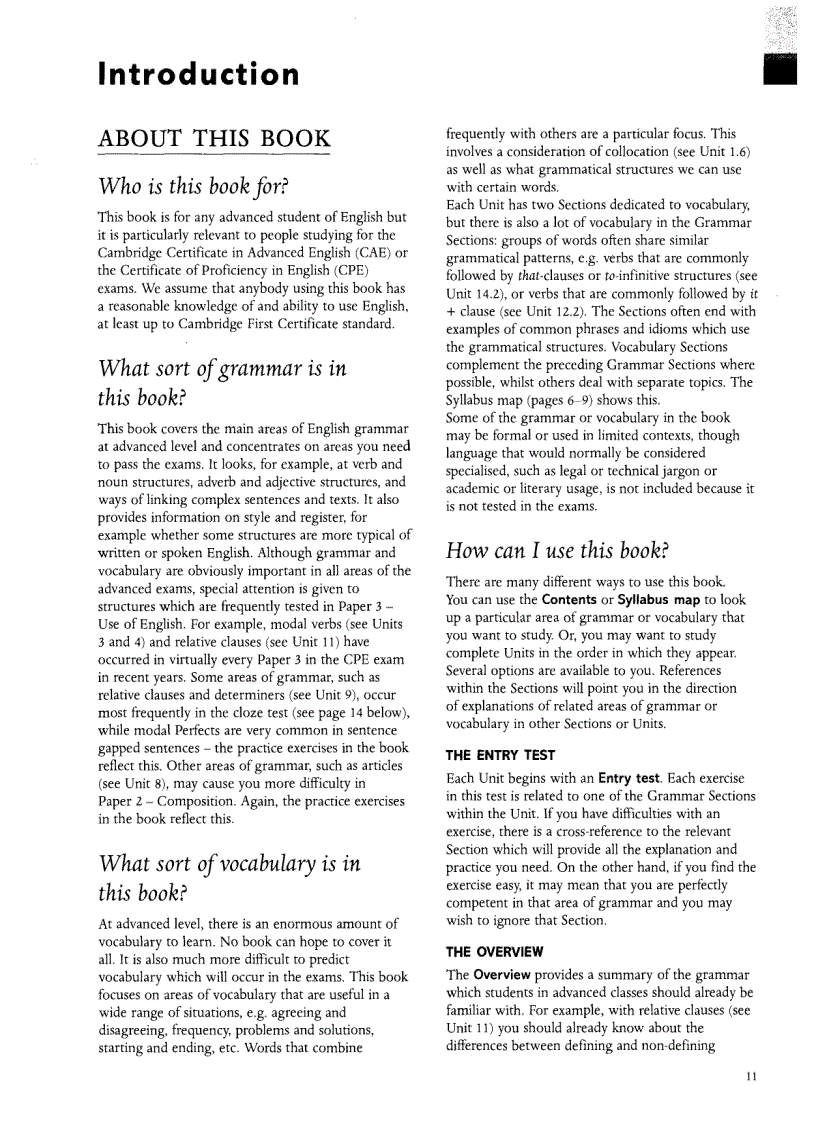 image for page Grammar and Vocabulary for Cambridge Advanced and Proficiency