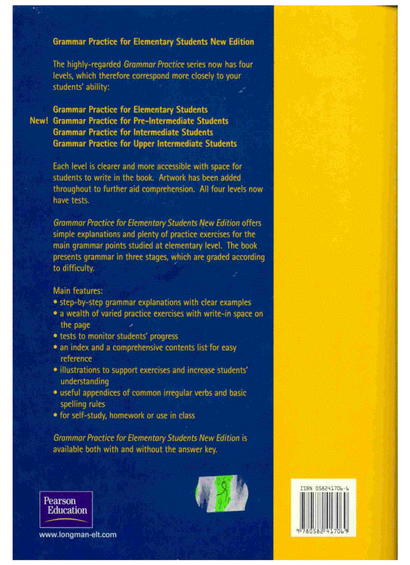 image for page Grammar Practice for Elementary Students 1