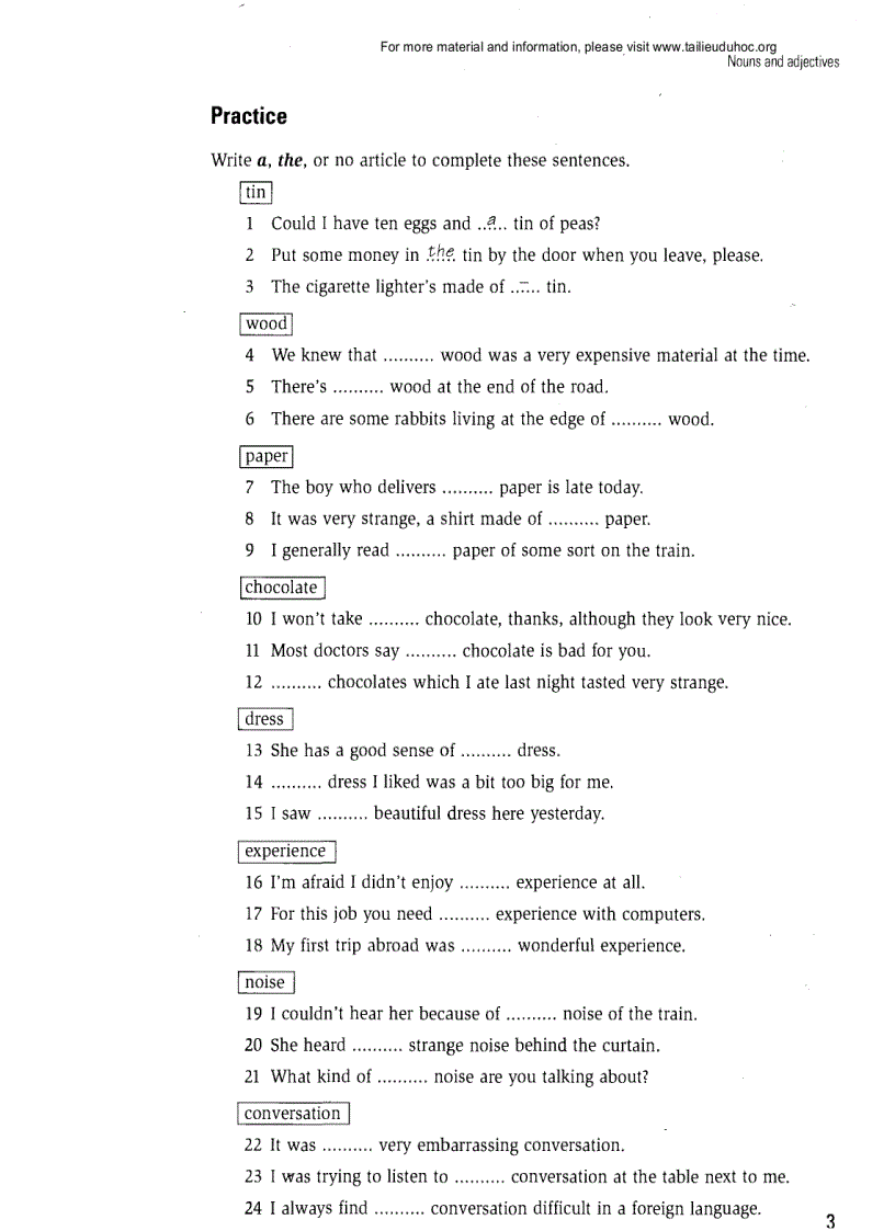 image for page Grammar Practice for Intermediate Students 1