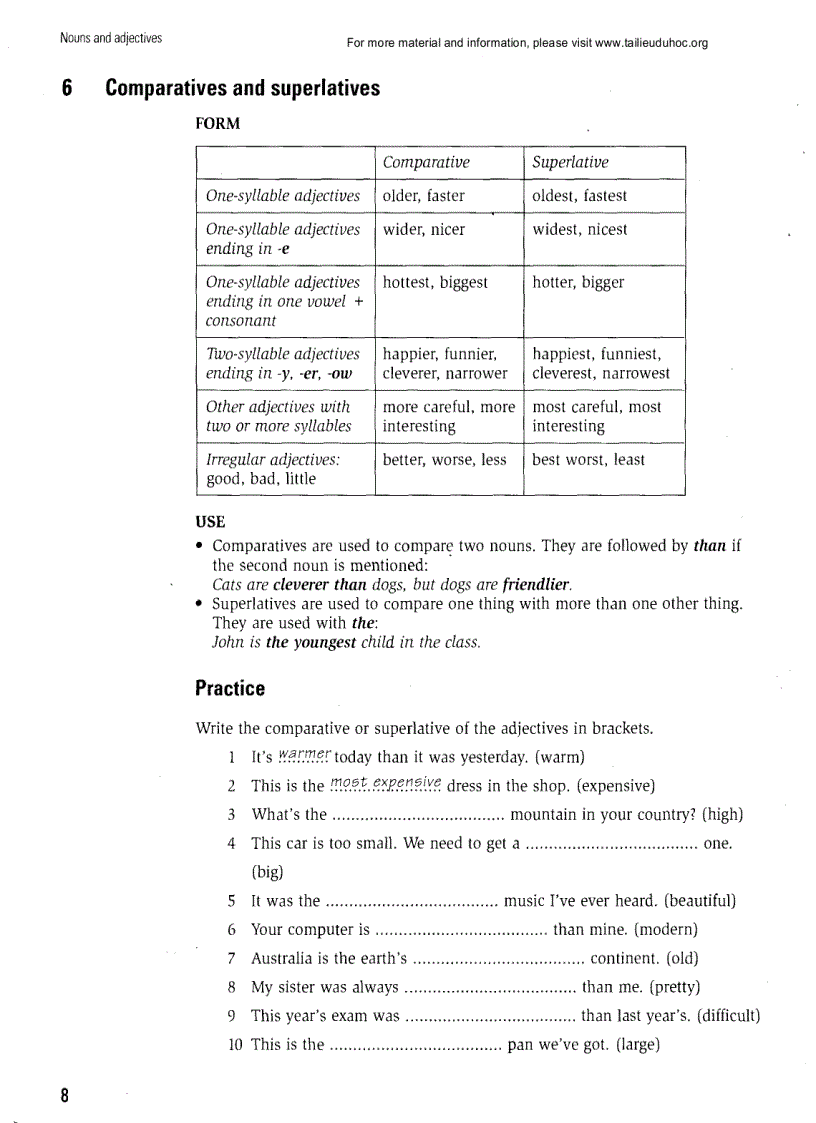 image for page Grammar Practice for Intermediate Students 1