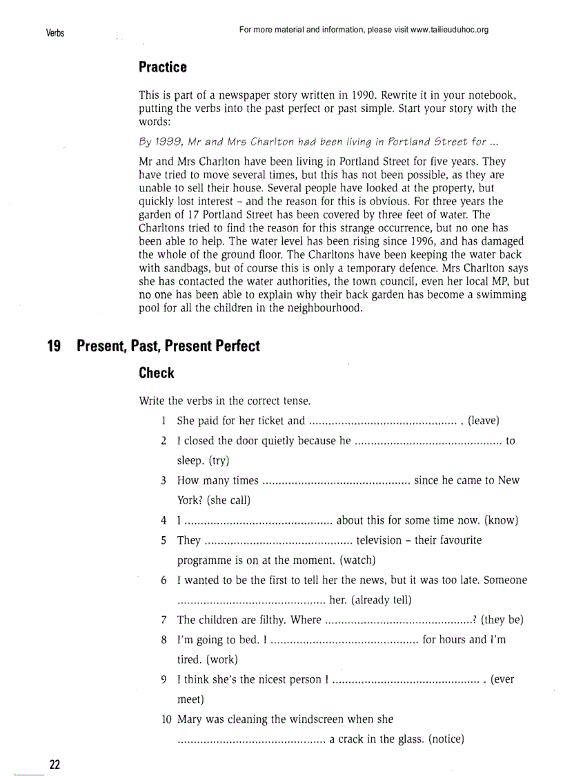 image for page Grammar Practice for Intermediate Students 1