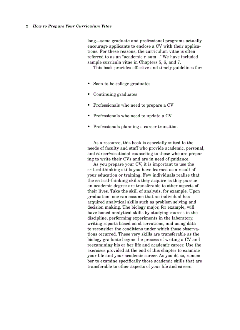 image for page How To Prepare Your Curriculum Vitae