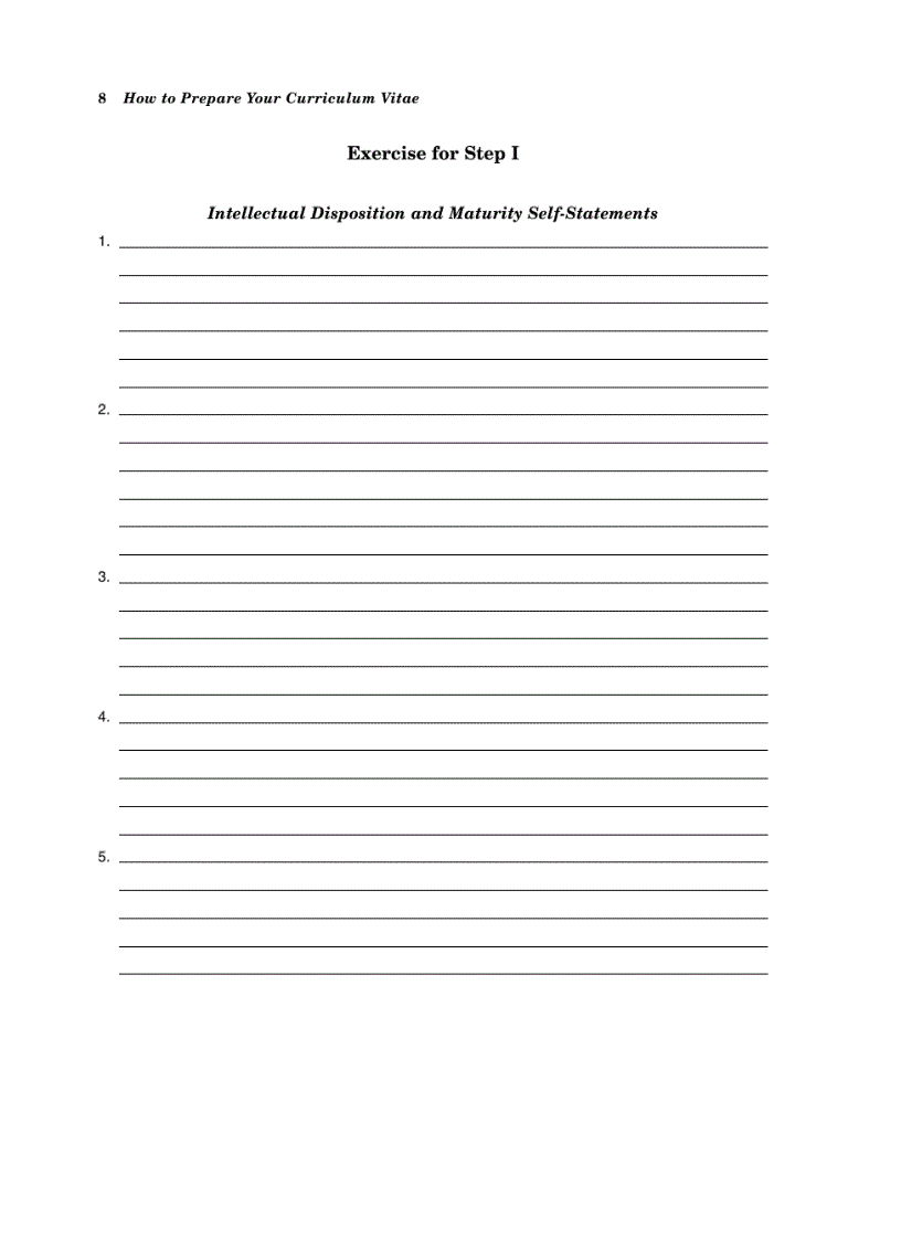 image for page How To Prepare Your Curriculum Vitae