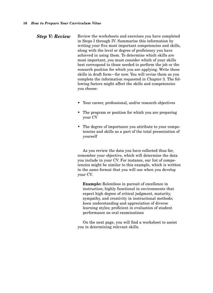 image for page How To Prepare Your Curriculum Vitae