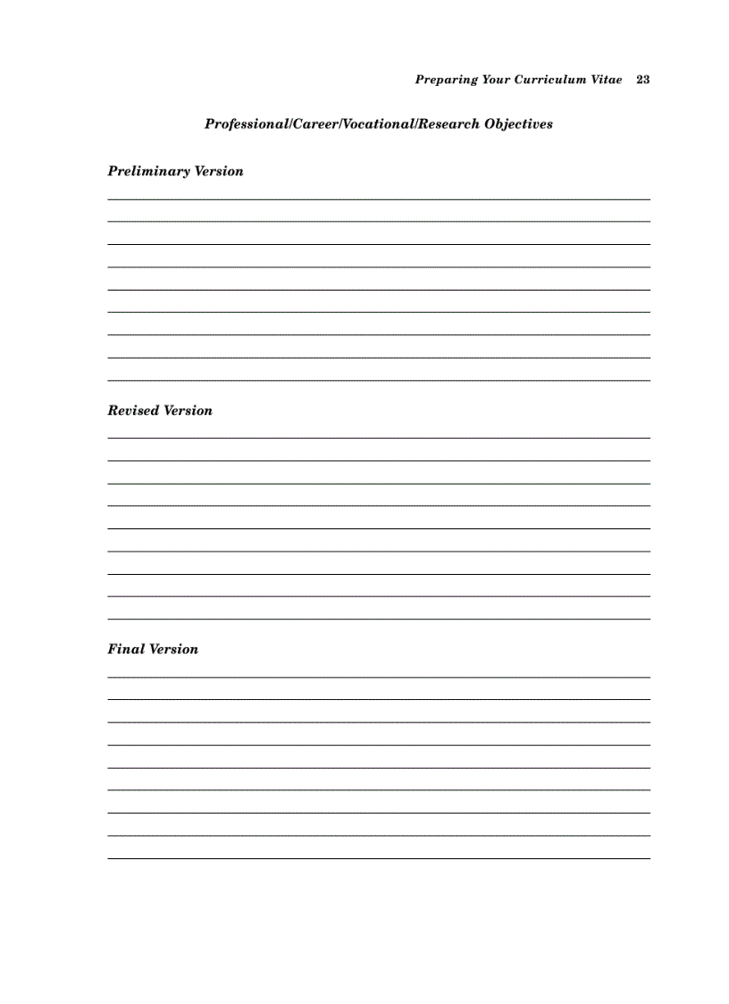 image for page How To Prepare Your Curriculum Vitae