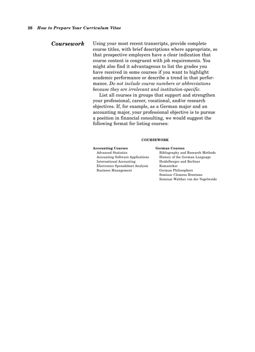 image for page How To Prepare Your Curriculum Vitae