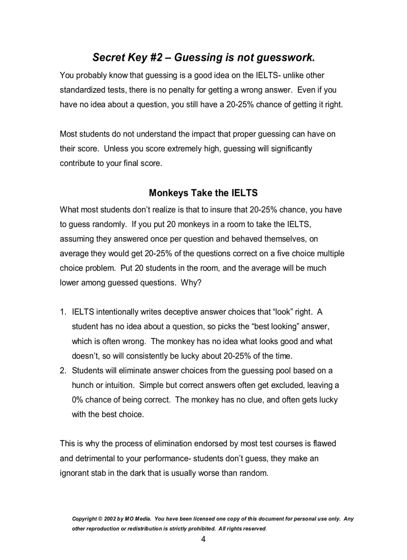 image for page IELTS Secrets