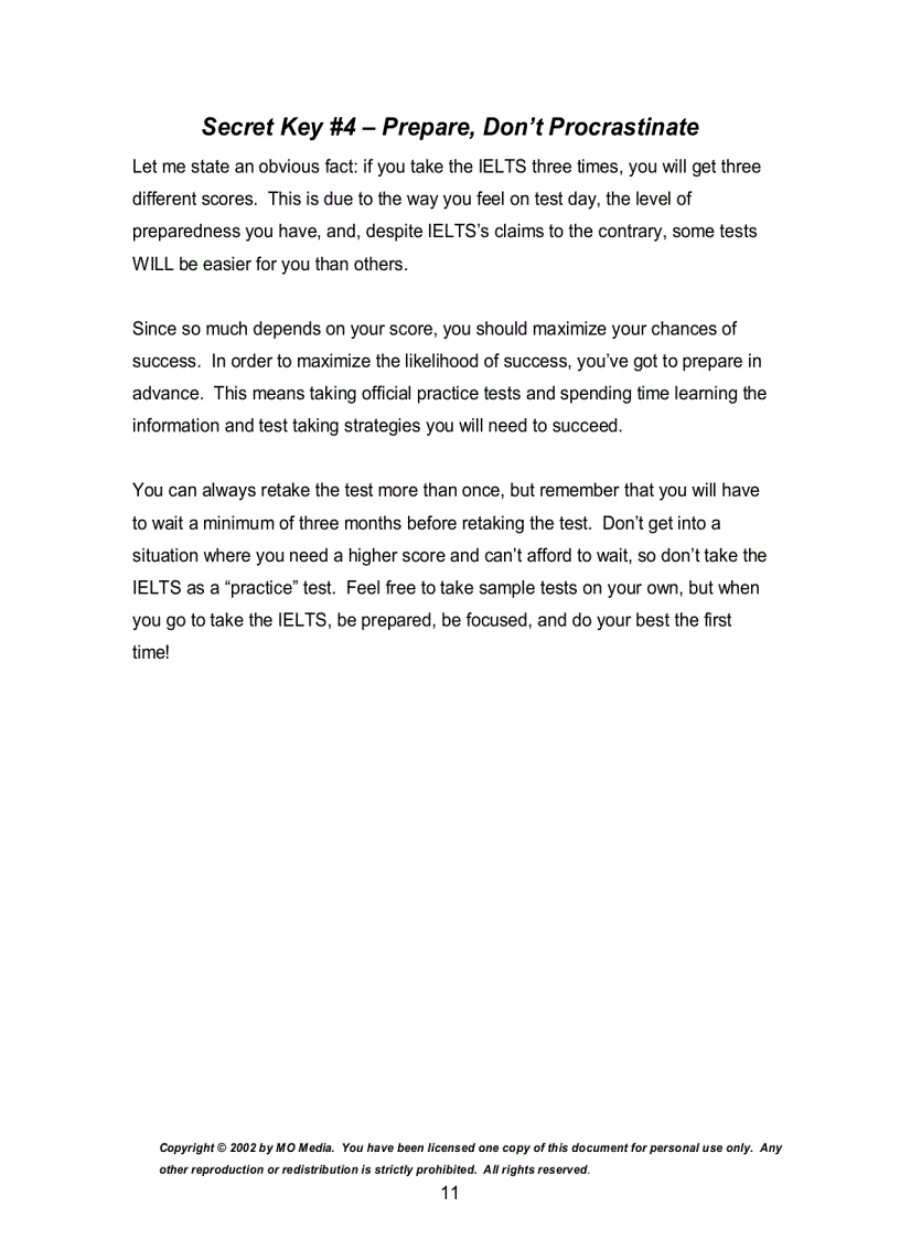 image for page IELTS Secrets