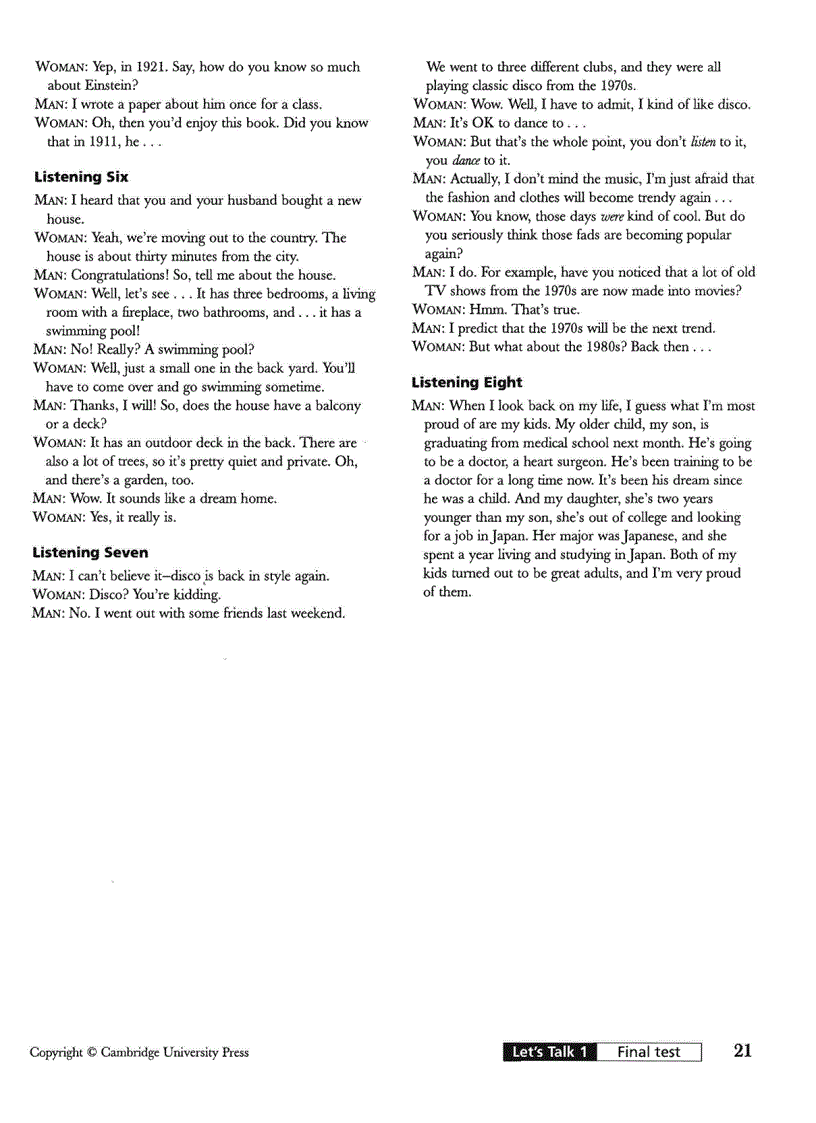 image for page Let s Talk Testing Packet