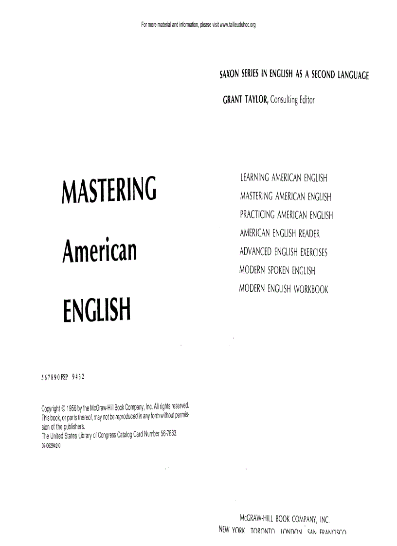 Mastering american english