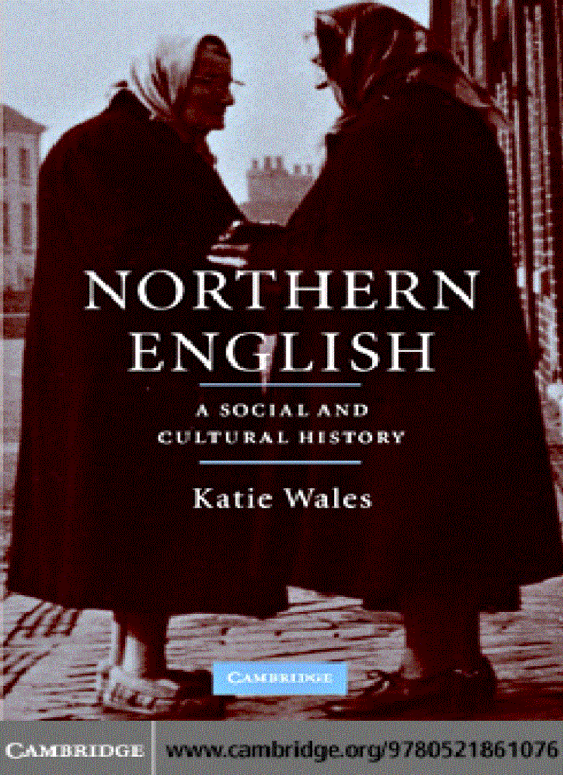 image for page Northern English A Social and Cultural History