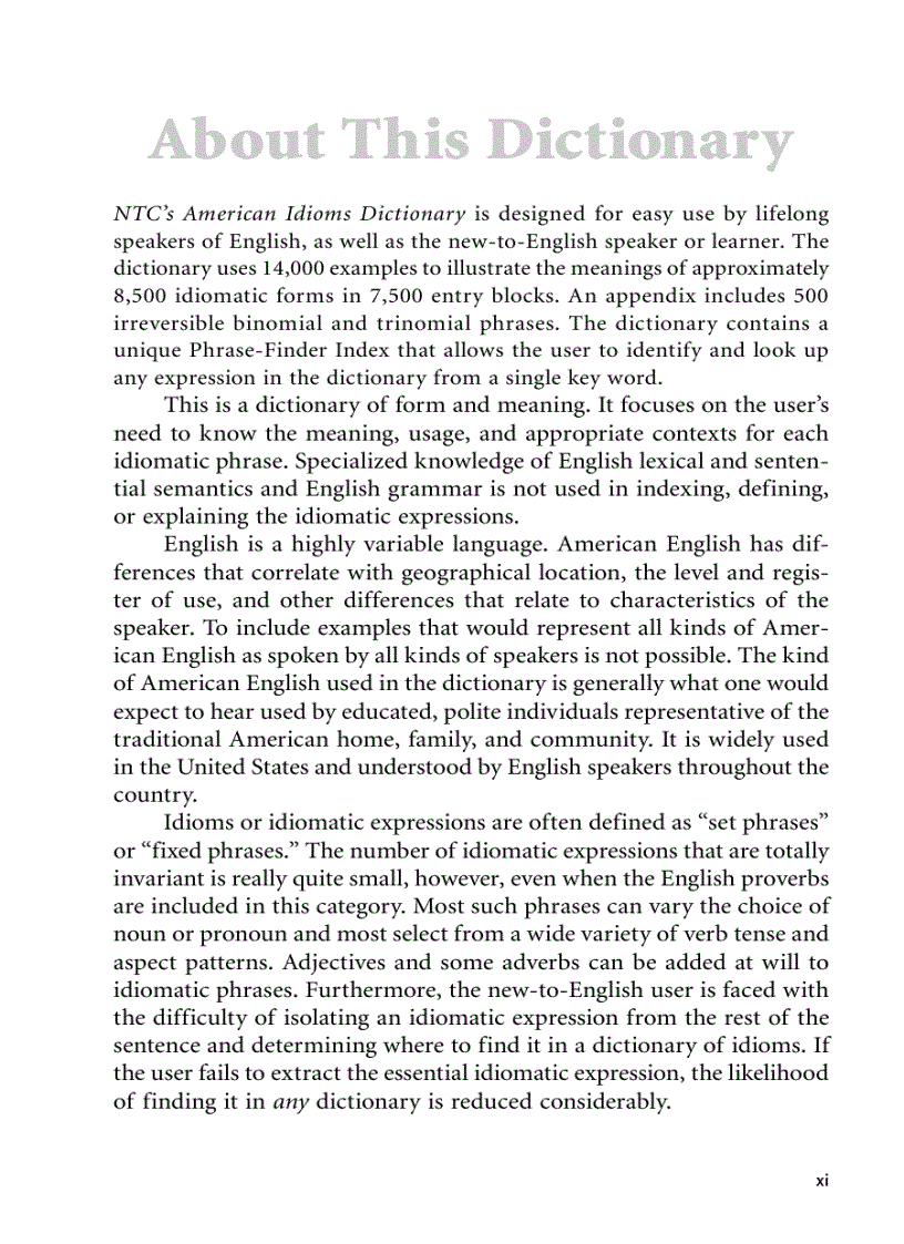 image for page NTC s American Idioms Dictionary