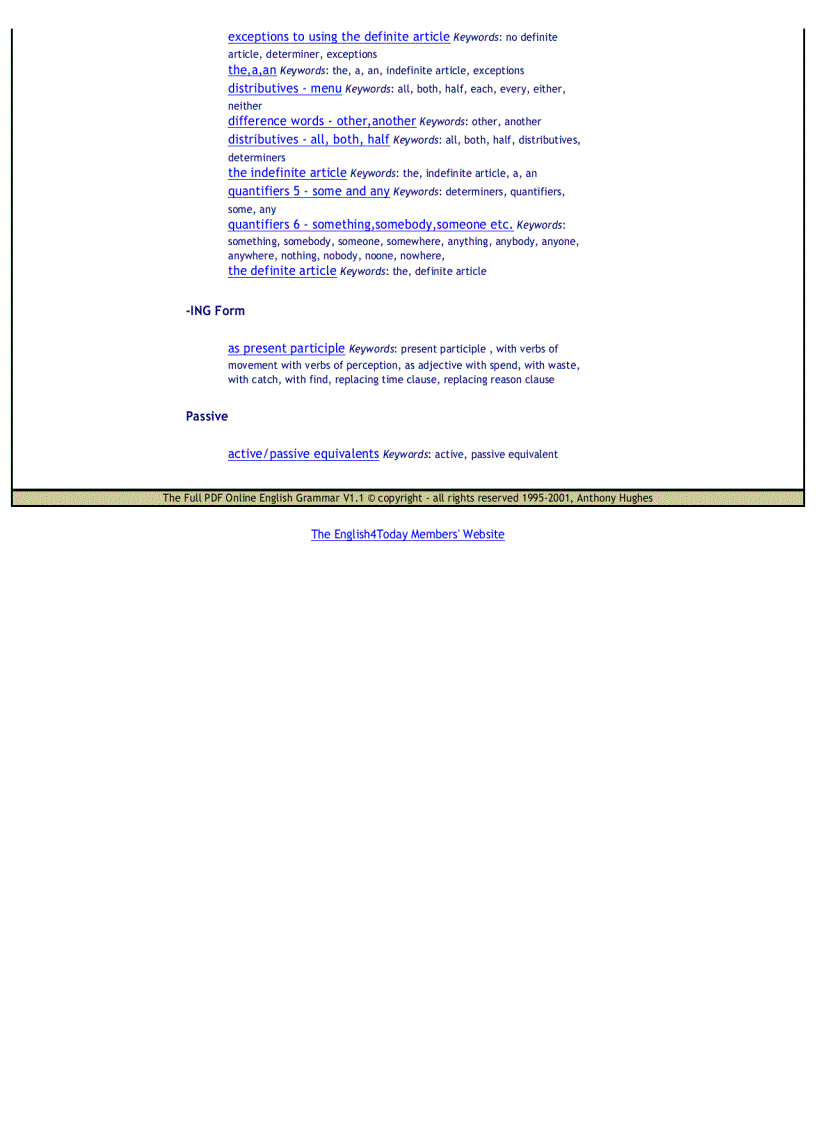 image for page Online English Grammar