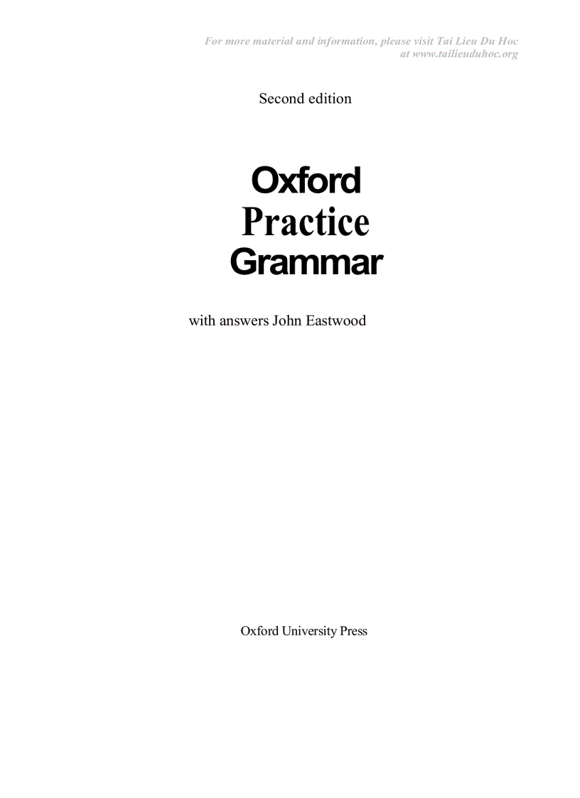 image for page Oxford Practice Grammar