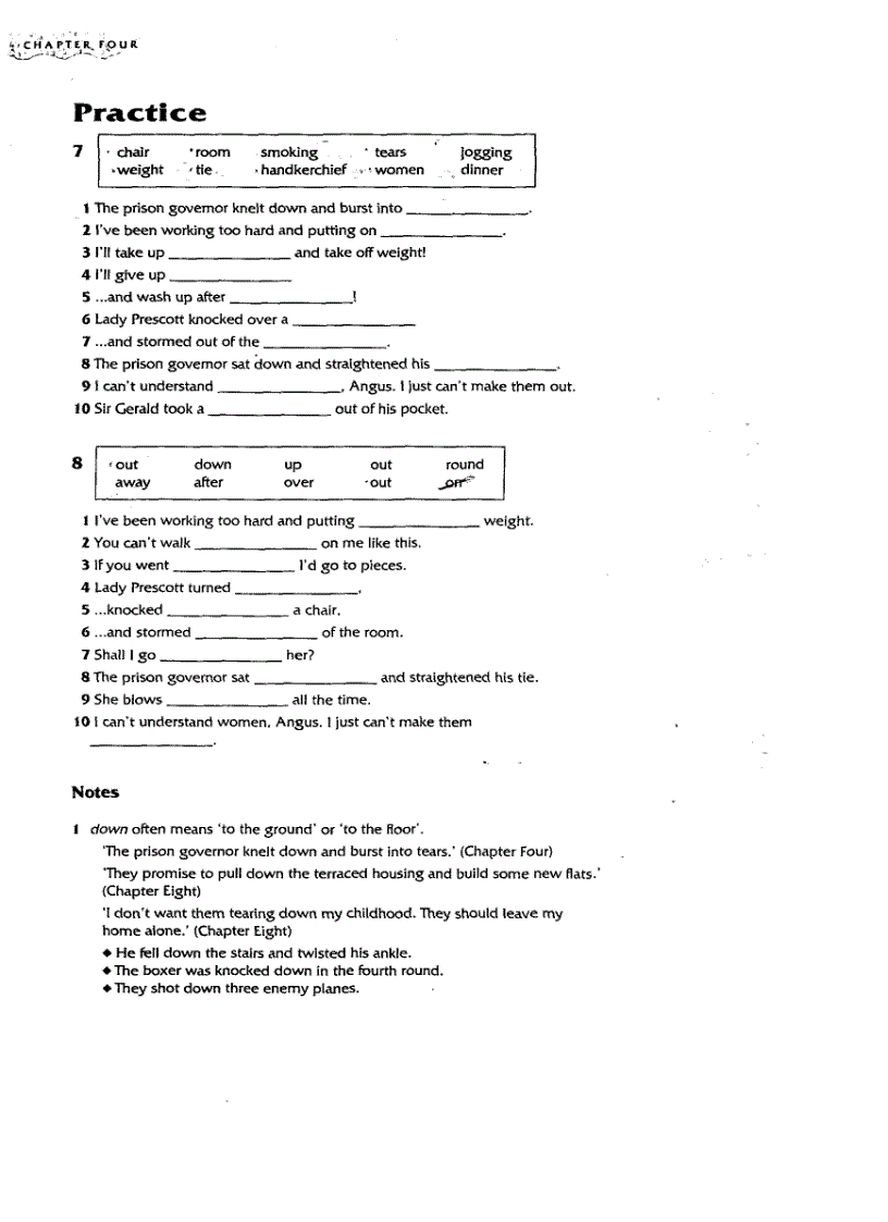 image for page Phrasal Verbs In Context split