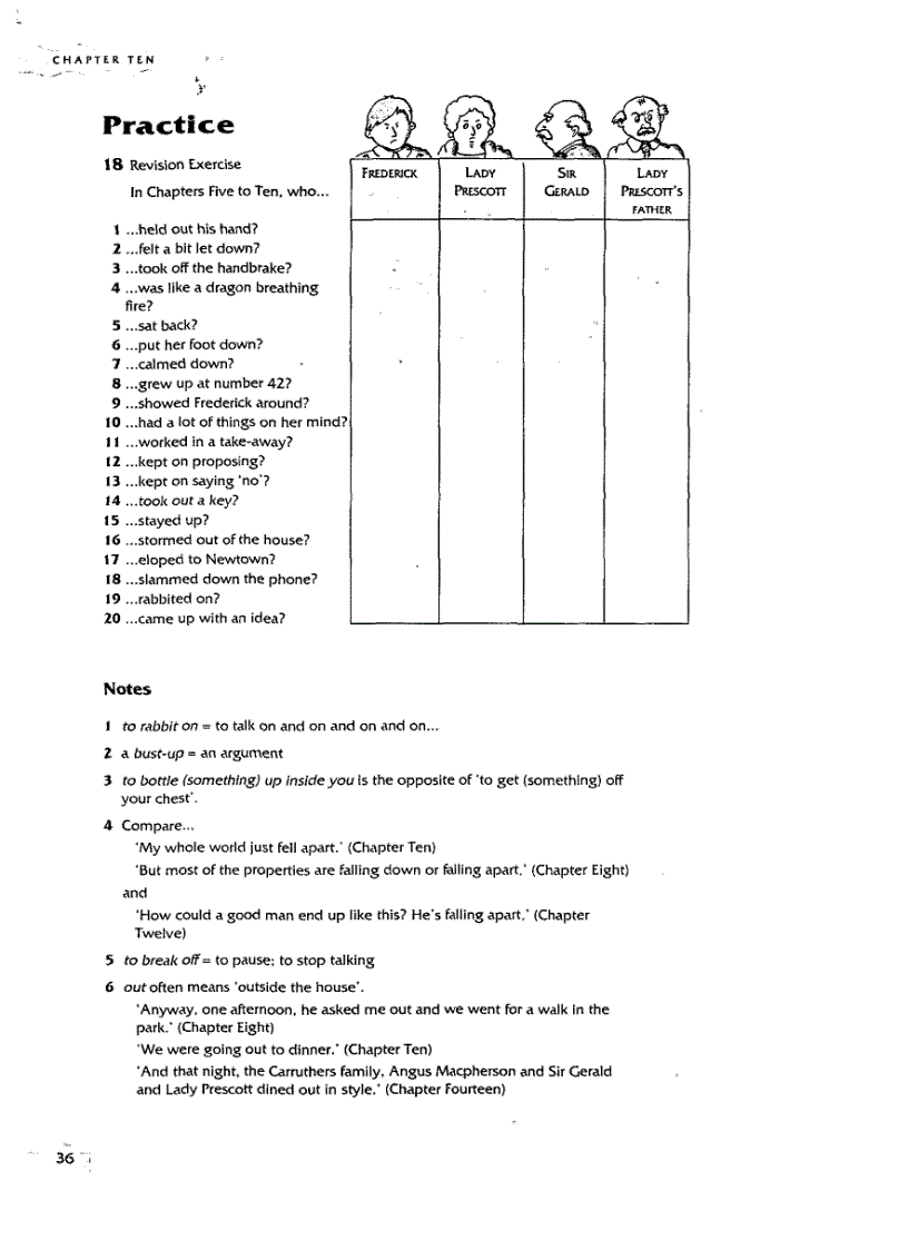 image for page Phrasal Verbs In Context split