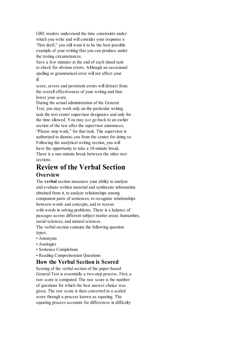 image for page Practice general test