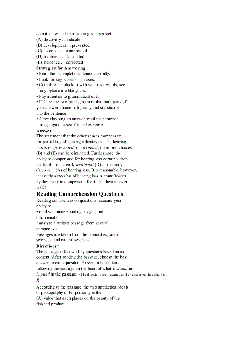 image for page Practice general test