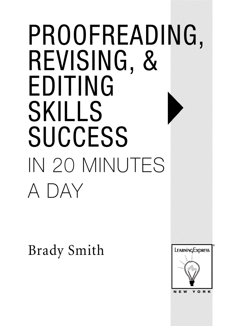 image for page Proofreading Revising Editing