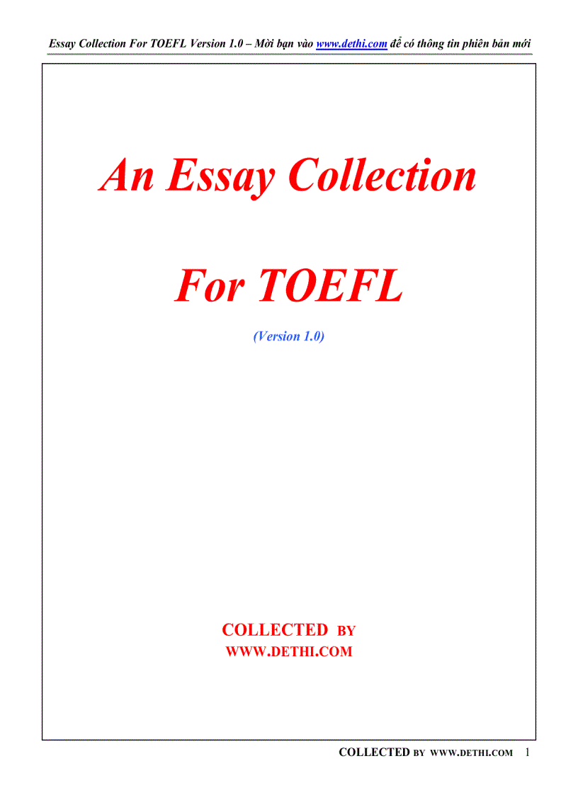image for page Sample Essays For TOEFL