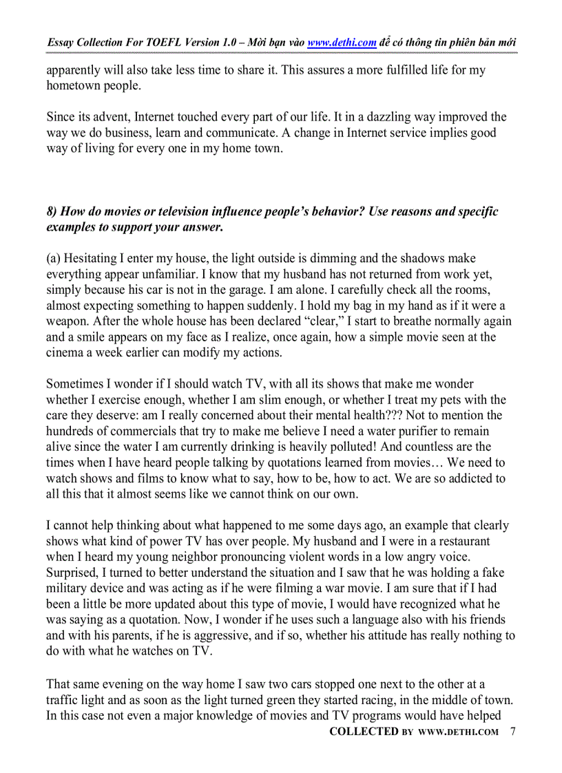 image for page Sample Essays For TOEFL