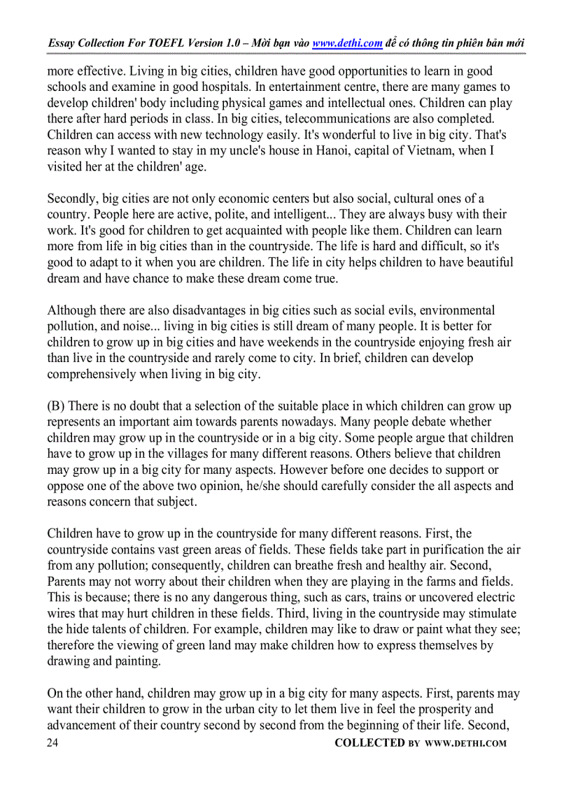 image for page Sample Essays For TOEFL