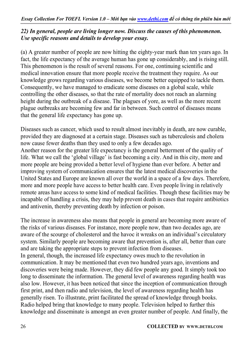 image for page Sample Essays For TOEFL