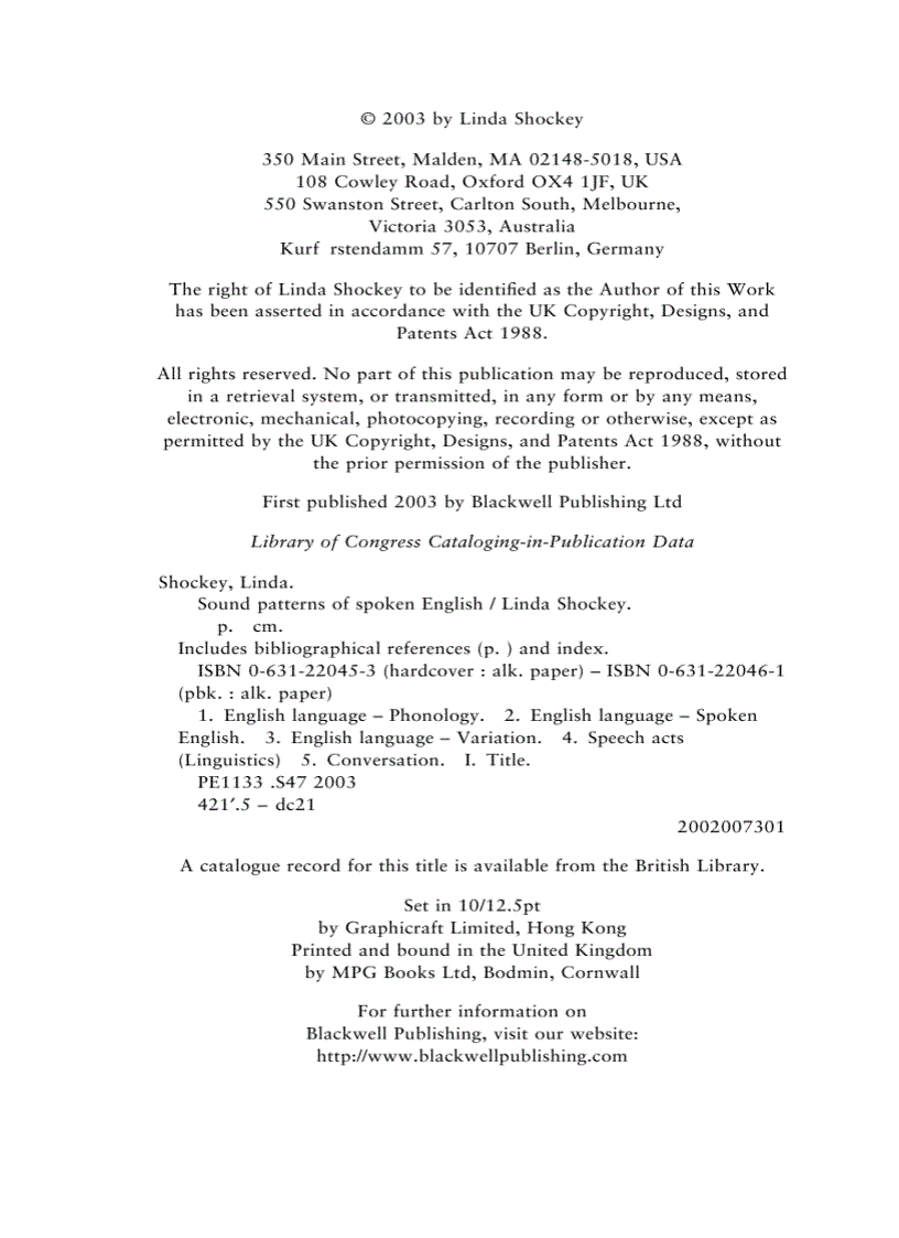 image for page Sound Patterns of Spoken English